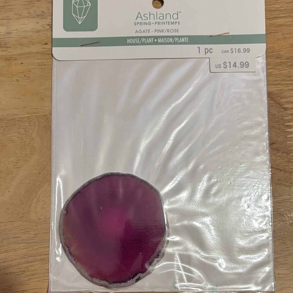 Ashland Rose Agate Decorative Accent
